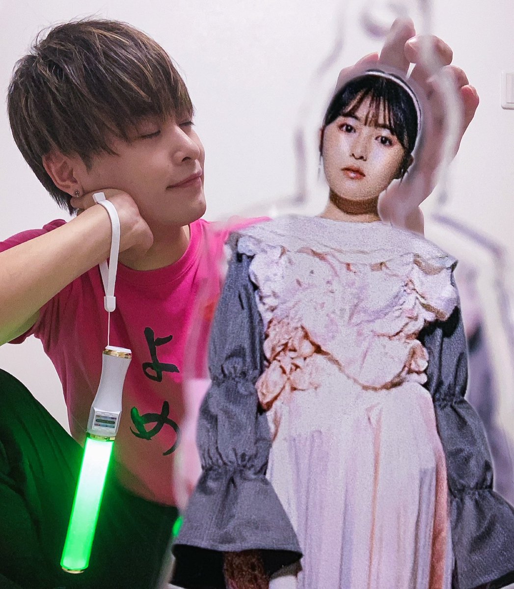 mikimikiyuya's tweet photo. 戦慄かなの様、頓知気さきなさん
聞いてないよ、あんなにキラキラするなんてよ。言っといてくれよ。眩しすぎたよ。次からはサングラスを持っていくよ。席が近すぎてファンサをもらっても（気のせいなら草）シンプルに照れて会釈しかできなかったぜ（根がいんきゃ）
あ、これが正しいアクスタの使い方 https://t.co/eikuh78Hyz