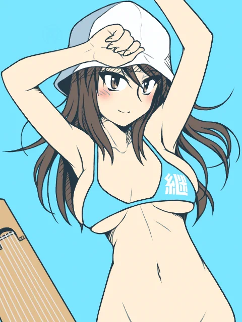 #青を見て体感温度をさげる 
今日はさげる必要なさそうですけれど… 
