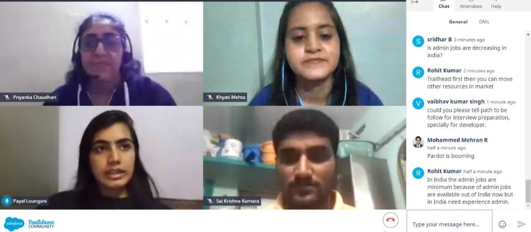 Thank you @Khyati__Mehta  for giving good information about copado certification <a href="/witkolkata/">Salesforce Women In Tech Group,Kolkata</a> 
#redoundforce: Journey from a Student To Salesforce Professional
<a href="/LounganiPayal/">Payal #MC²</a> 
<a href="/Sai_CGLsklm/">Sai Krishna Sastry Kumara</a> 
<a href="/Priyanka_sfdc/">PRIYANKA CHAUDHARI 🇮🇳</a>