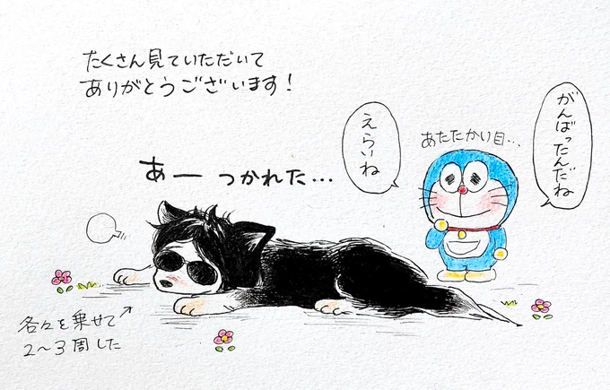 その後のニセレネさんと
そっと見守るドラえもん 
