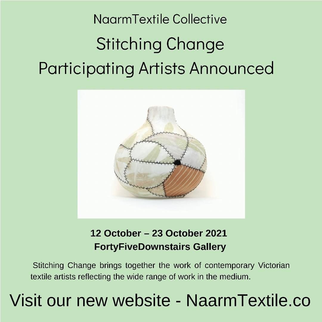 Luci Callipari-Marcuzzo (@lucimarcuzzo) on Twitter photo Excited to be selected for the Naarm Textile Collective group exhibition, ‘Stitching Change’ which will be on at <a href="/fortyfive_ds/">fortyfivedownstairs</a> from 12 – 23 October 2021! 🧶
instagram.com/naarmtextileco…
facebook.com/groups/NaarmTe… Excited to be selected for the Naarm Textile Collective group exhibition, ‘Stitching Change’ which will be on at <a href="/fortyfive_ds/">fortyfivedownstairs</a> from 12 – 23 October 2021! 🧶
instagram.com/naarmtextileco…
facebook.com/groups/NaarmTe…