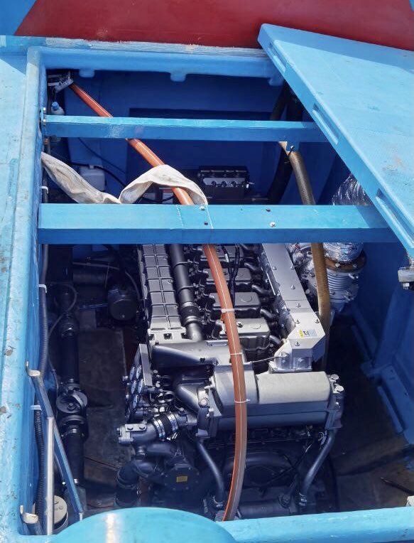 MTCCkashavaru's tweet photo. We have successfully completed commissioning and sea trial of ‘FISH MAN’ dhoani, GN. Fuvahmulah. The 100 Feet fishing boat is repowered by YANMAR 6AYM-WST 659 horsepower engine with a 3.03:1 gear reaching an impressive top speed up to 15.3 KNOTS UL!

#yanmarmarine #mtcckashavaru https://t.co/4obvi9BwjS