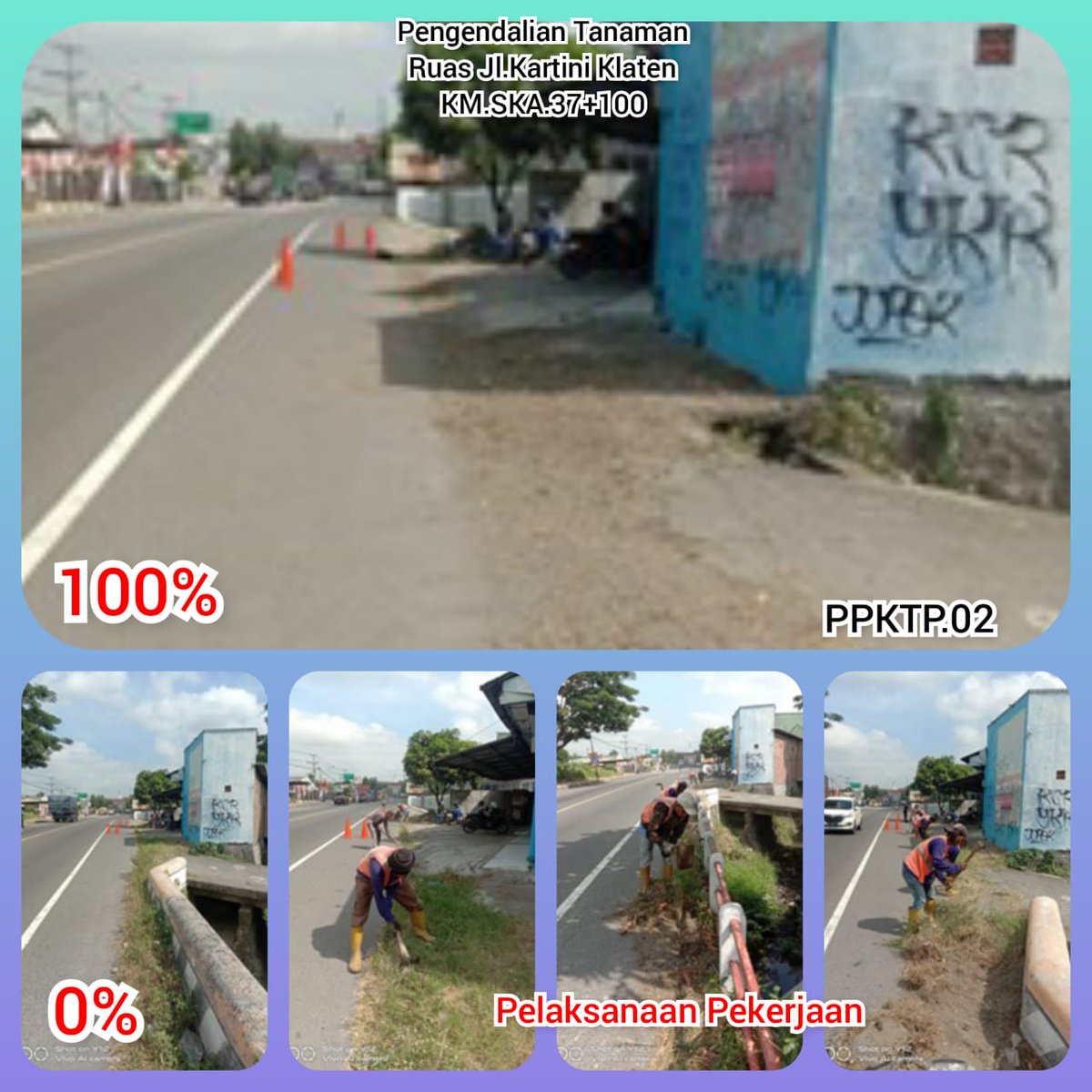 ppktp02's tweet photo. Kegiatan Hari Jumat 13 Agustus 2021 , Pengendalian Tanaman pada Ruas Jalan Kartini Klaten KM.SKA. 37+100 #jalancantik #JatengGayeng @ganjarpranowo @dpubmckjateng @skpdtpjateng @puprjalanjtgdiy https://t.co/BWCNWGuZZr