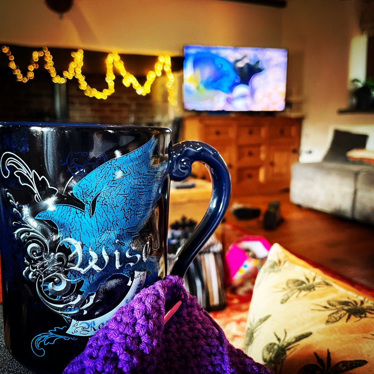 meljbeale's tweet photo. I am not sure there is a more perfect start to a Sunday morning than crochet, coffee and .@BBCblueplanet 
#crochet #coffee #perfectsundaymorning https://t.co/j3Ssii3CJl