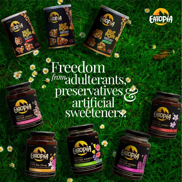 eatopiaworld's tweet photo. Celebrate Independence Day the Eatopia way. Celebrate freedom from all things unhealthy. Try our range of nutritious products that is free of preservatives, adulterants &amp; artificial sweeteners.
.
.
.
.
.
#happyindependenceday  #IndiaAt75  #freedom https://t.co/TYzNtdEYbB