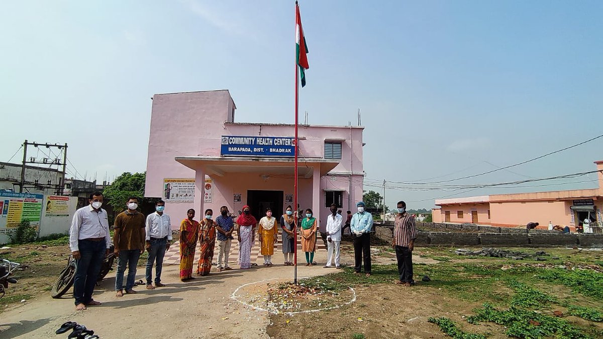 CHC_Barpada's tweet photo. #IndependenceDay
#75thIndependenceDay
Observation of 75th Independence Day of CHC Barpada. 
@NHMBhadrak @DM_Bhadrak @DrManoranjanMu1 https://t.co/5VdYvRps5M