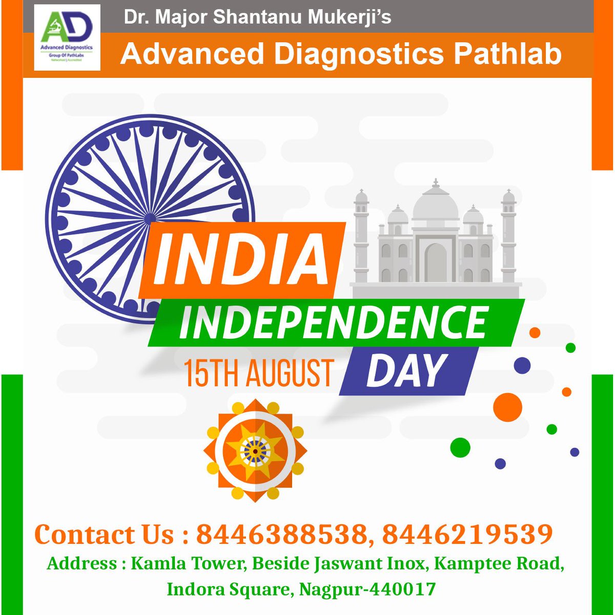 AdvancedPathlab's tweet image. May this Independence Day, bring more peace, and glory to our great nation. Happy Independence day🇮🇳

#independenceday #india #freedom #advanceddiagnostics #peace #unity #covidtest #rtpcr