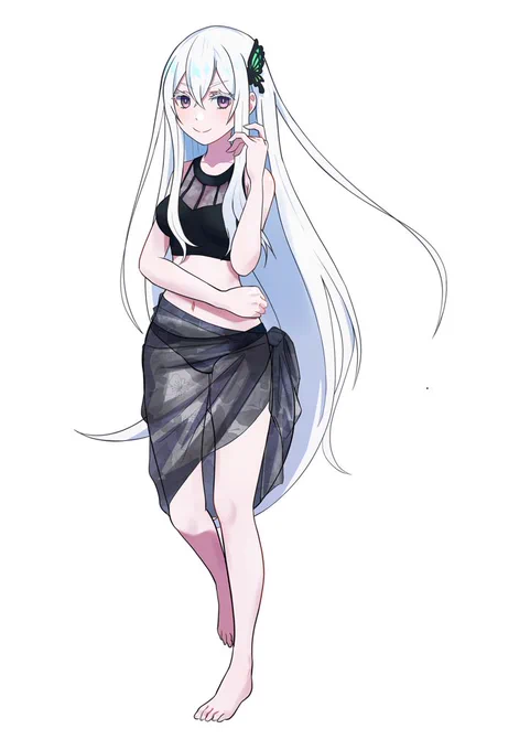 水着エキドナ
#リゼロ
#エキドナ 