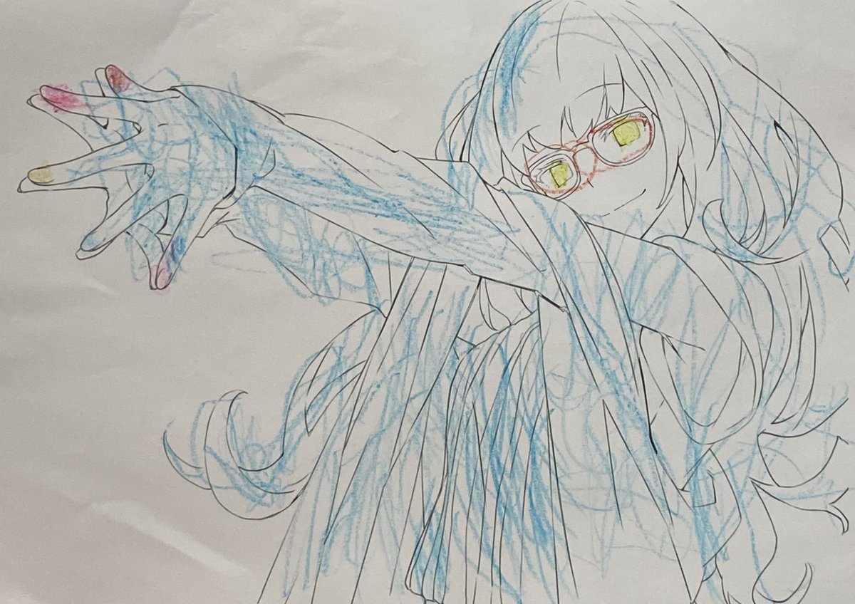 妻と長女も塗ってくれたよ 