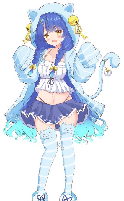 部屋着あみゃみゃの立ち絵置いておきます〜😆
#絵こころ 