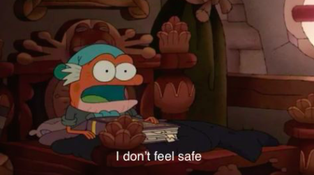 RiseFallNickBck's tweet photo. The notion that Amphibia and The Owl House both may end in 2022 I imagine has the fandoms feeling like: https://t.co/bqFvsdsRMS