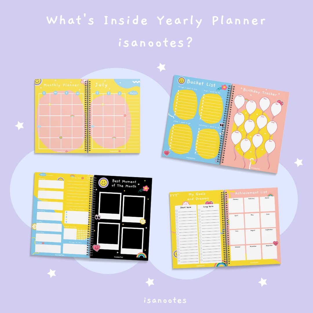 isanootes's tweet photo. Yearly planner bs digunain di tahun apapun. Jd jgn khawatir mau order dithnn apapun!
spec:
•Jenis kertas HVS 80 gsm &amp; 100 gsm
•Size A5 (15 x 21)cm
•Hardcover (Cover board 40C + Ac 190)
•Jilid spiral
•untuk 12 bln
Isi planner: year plan, monthly planner, weekly planner dll https://t.co/YrkDjep2lo