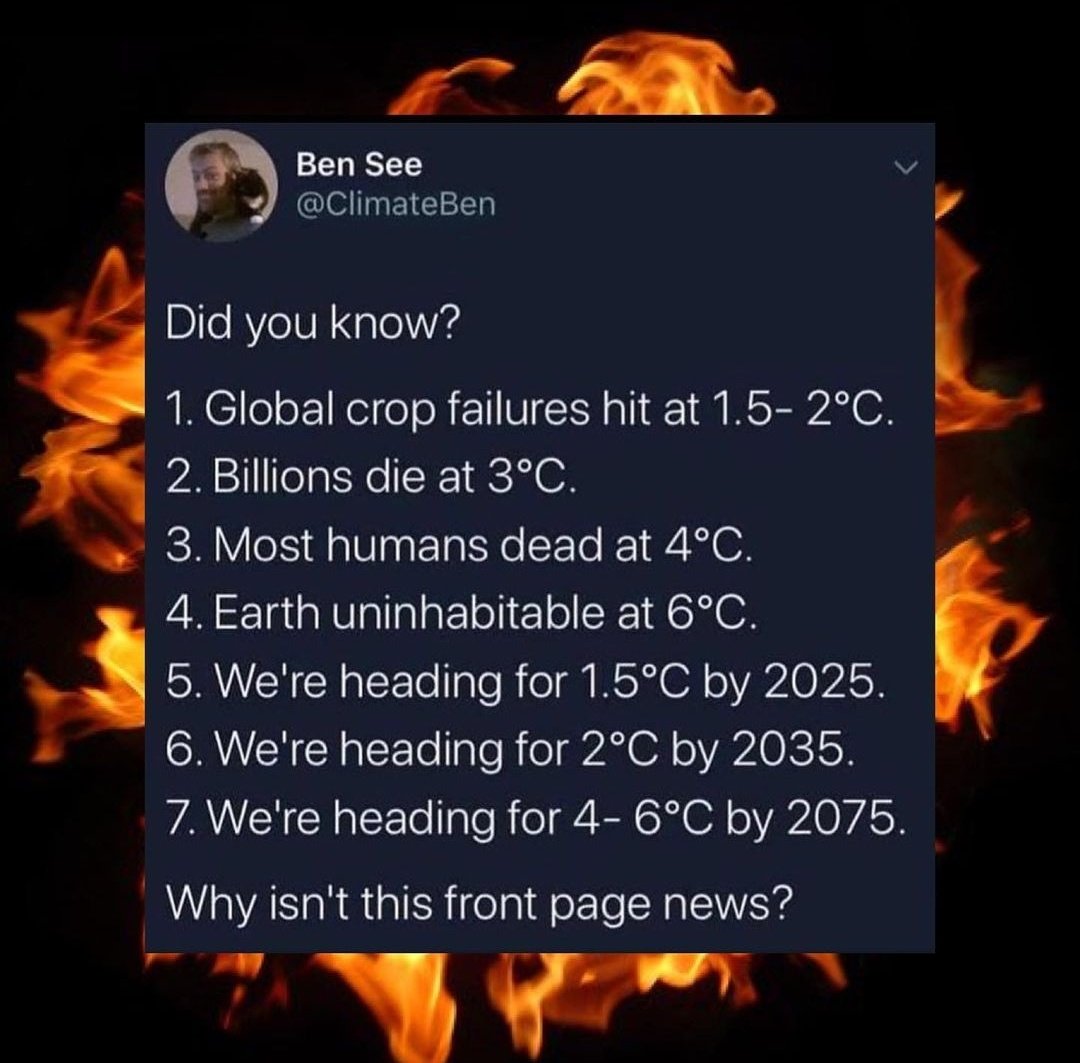 jean_livingfree's tweet photo. I cycle between concentrating on my kids &amp; feeling hopeful all the way back around to thinking constantly about the climate crisis &amp; feeling hopeless, I'm mentally exhausted just knowing about it, can't imagine how climate scientists &amp; activists feel. Info via @ClimateBen https://t.co/tEV7E9PMBc