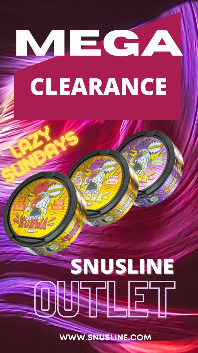 SnuslineCom's tweet image. Kurwa and other nicotine pouches and snus at CLEARANCE PRICES!!! Only at Snusline Outlet.  Hurry! Supplies won't last...