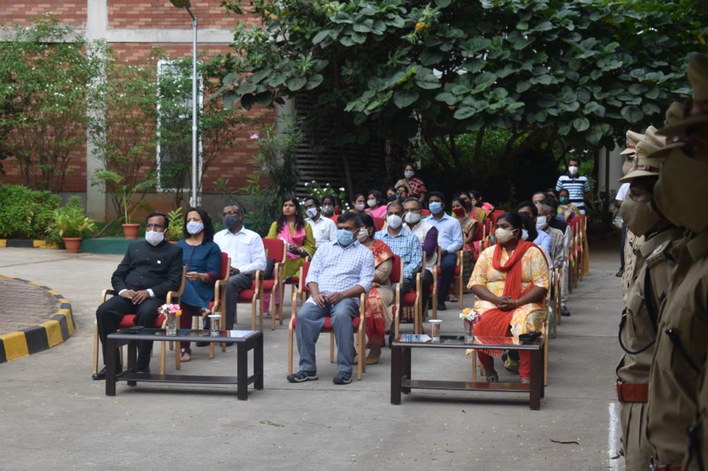NACIN Bangalore joins the Nation in celebrating 75th Independence Day of India. The event was marked by hoisting of National Flag by ADG Shri G Narayanaswamy. Senior officers, Officer Trainees, Staff and their family members took part in the celebrations.<a href="/cbic_india/">CBIC</a> <a href="/FinMinIndia/">Ministry of Finance</a>