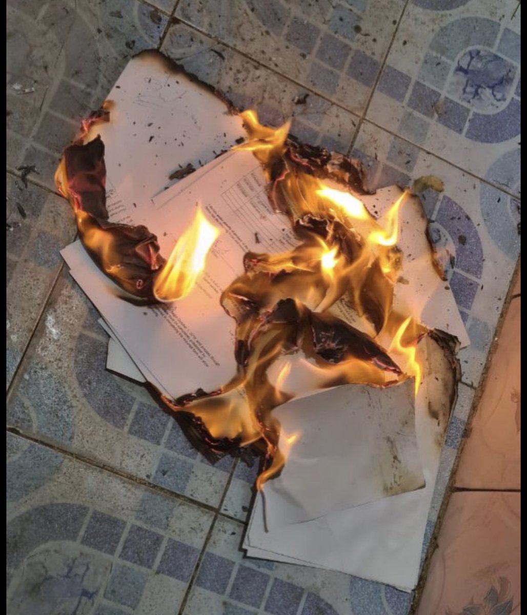 curtismorrison's tweet photo. We represent an Afghani immigrant visa applicant who, today, is burning the documents associated with his family’s US visa applications in preparation for rule under Taliban.  There are no words for this. https://t.co/fi898fsRZJ