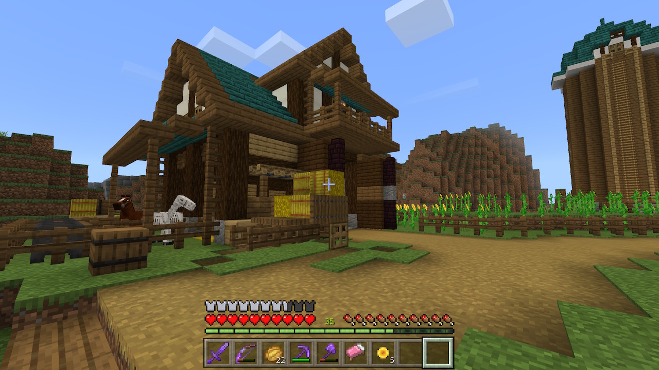 Meru 馬小屋をつくりました Minecraft マイクラ マインクラフト Nintendoswitch T Co Vm3zv9peke Twitter