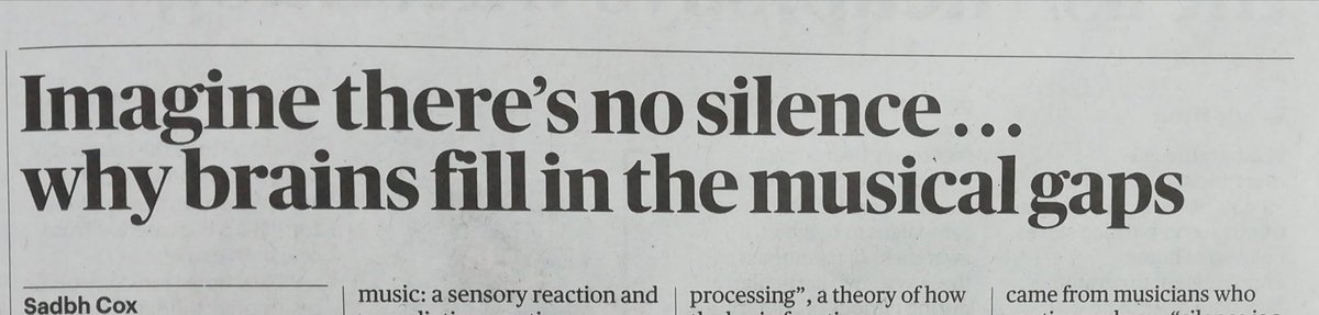 It's great to make it on the national news! A lay summary of our latest study is on page 3 of the Sunday Times (Ireland). Thanks again to my co-authors <a href="/Guilhem_Marion/">Guilhem Marion</a> and Shihab Shamma. <a href="/lsp_ens/">LSP_ENS</a> <a href="/Cognition_ENS/">Cognition ENS</a> <a href="/tcddublin/">Trinity College Dublin</a> <a href="/tcddublinscss/">School of Computer Science and Statistics, TCD</a>