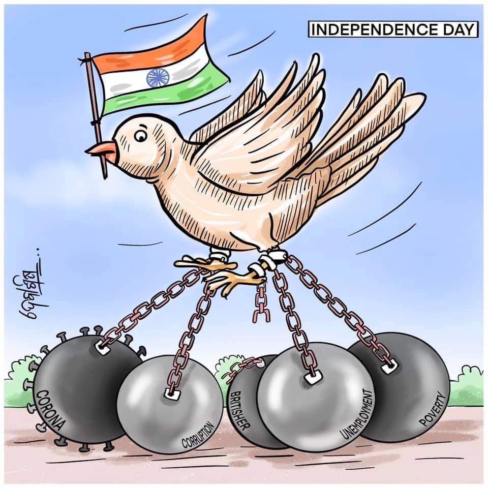 MMishra31's tweet photo. Happy 75th independence Day to all indians..... 🇮🇳
A picture with deep meaning.
@cartoonistDeb Buddy you nailed it 👍🏻❣️ https://t.co/4ktkjtUWUM