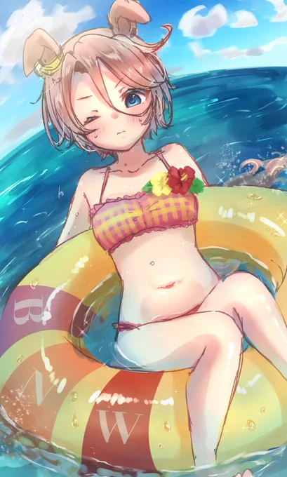 「海、暑すぎ。」 