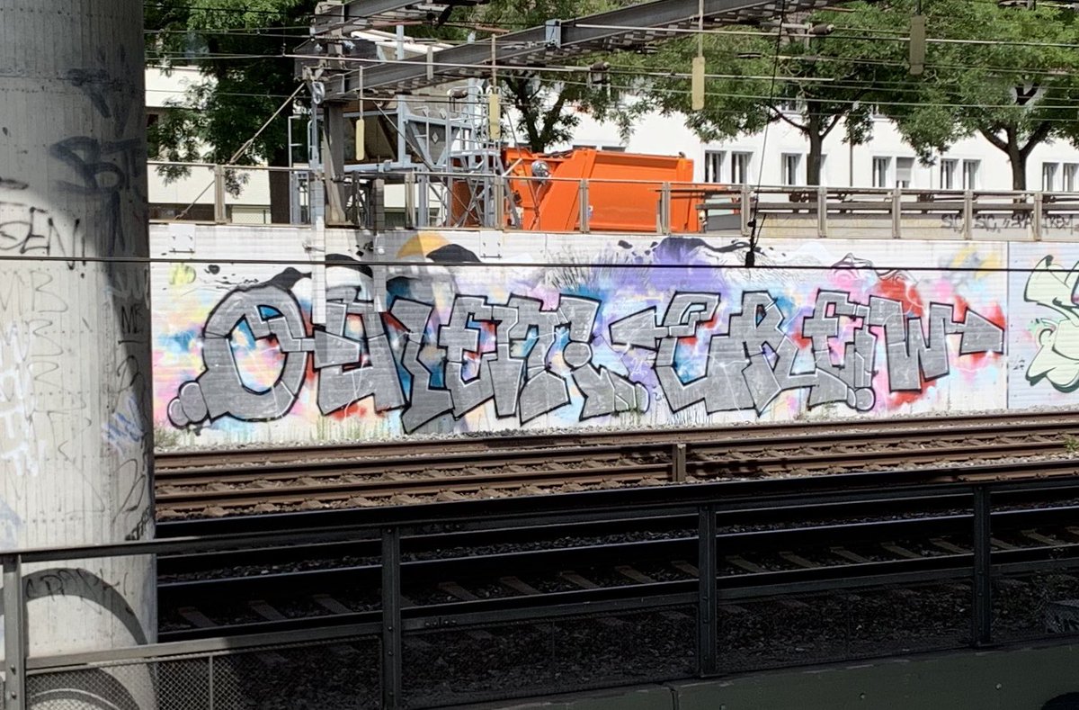 doeleano's tweet photo. #QUIETCREW #Graffiti #Basel #SBBLine https://t.co/WuBuMABMHT