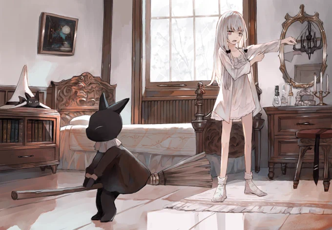 #夏の創作クラスタフォロー祭り
#絵描きさんと繋がりたい
最近は魔女の日常風景をテーマに描くことが多いです、よろしくお願いします🙇 