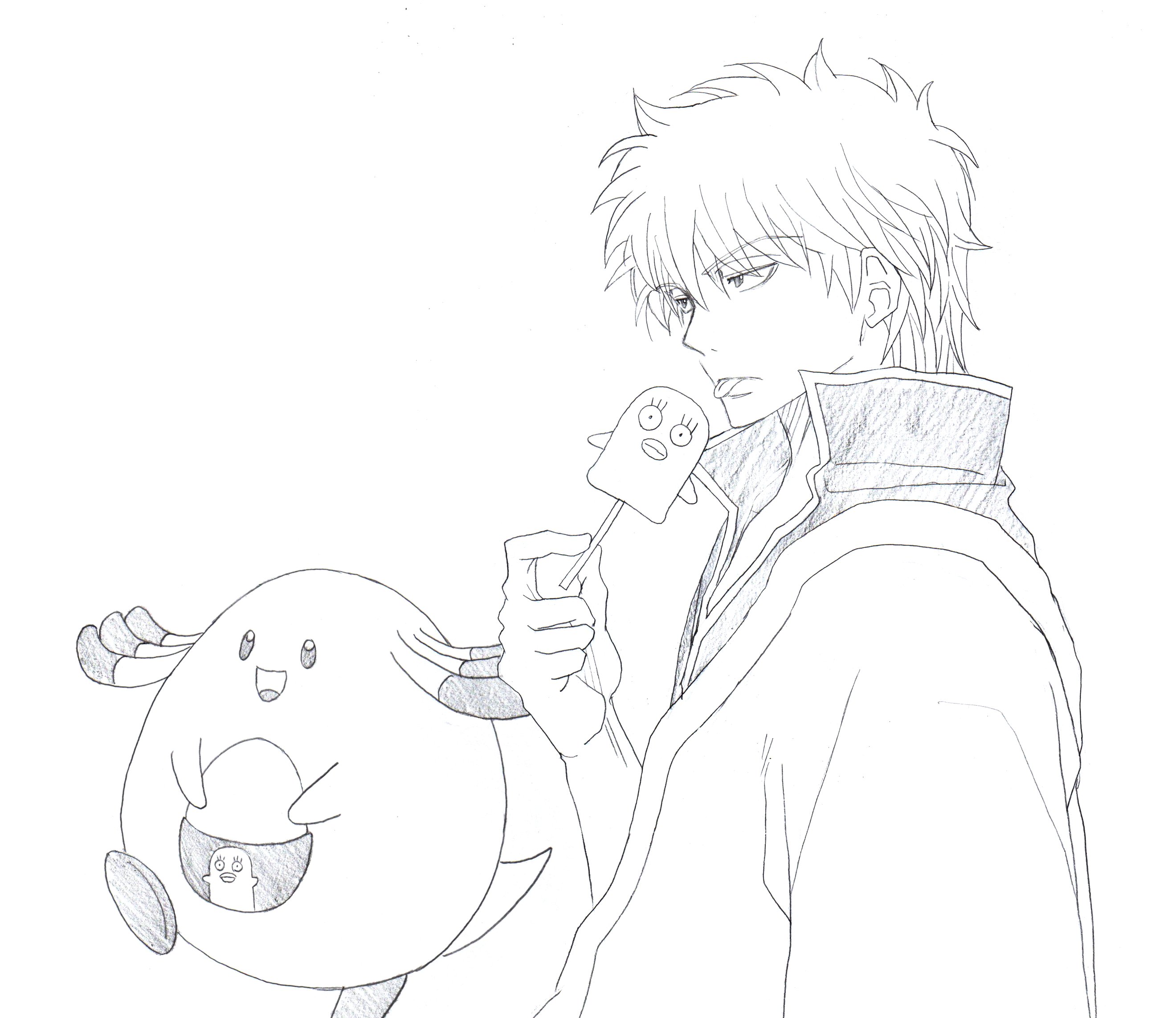 かずは 銀魂 で銀さん ポケモン でラッキー 銀魂絵で ジャスタウェイの次の描くのが得意なのはエリザベス先輩です っていうか アイス食べたい ぇ 銀魂 ポケモン T Co Arufzppwgu Twitter