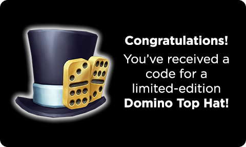 Giving away 9 of these #Roblox  Domino Top Hats that I received when buying some gift cards!

How to enter:
- Retweet this tweet (so I can pick winners)
- Follow me (so I can DM you if you win)

I'll pick the winners on Tuesday 10th! :)