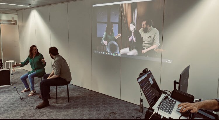 Improbotics (@improbotics) on Twitter photo It’s nearly showtime! Putting the final touches to our AI infused, co-located, multilingual, virtually directed show Rosetta Code! Catch us at <a href="/CamdenFringe/">Camden Fringe</a> <a href="/cockpittheatre/">The Cockpit</a> on 18th and 19th August! thecockpit.org.uk/show/rosetta_c… It’s nearly showtime! Putting the final touches to our AI infused, co-located, multilingual, virtually directed show Rosetta Code! Catch us at <a href="/CamdenFringe/">Camden Fringe</a> <a href="/cockpittheatre/">The Cockpit</a> on 18th and 19th August! thecockpit.org.uk/show/rosetta_c…