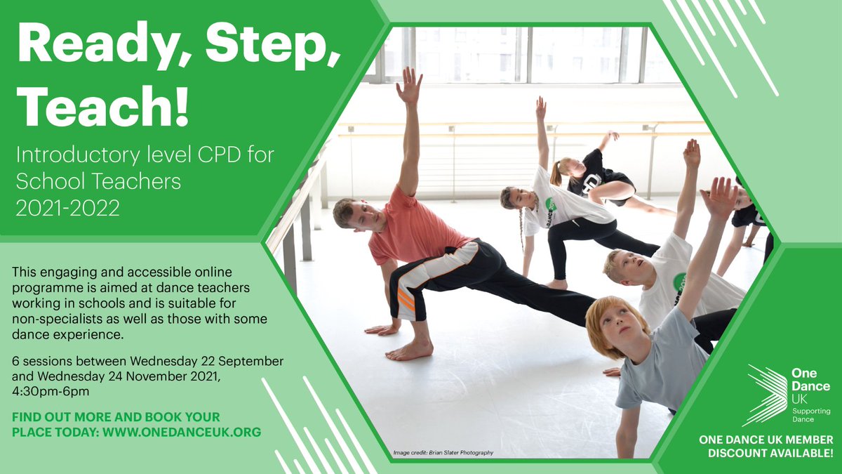 onedanceuk's tweet photo. We have two exciting online CPD Programmes coming this Autumn!
Ready, Step, Teach!👩🏫🕺🙌
Our introductory-level dance CPD programme.
https://t.co/73Bm7lfgXj
Take the Leap!🚀🕺🤸♂️
Aimed at dance teachers with a foundation of dance-based knowledge.
https://t.co/HVzPzu6I5B https://t.co/edkhW6oTt3