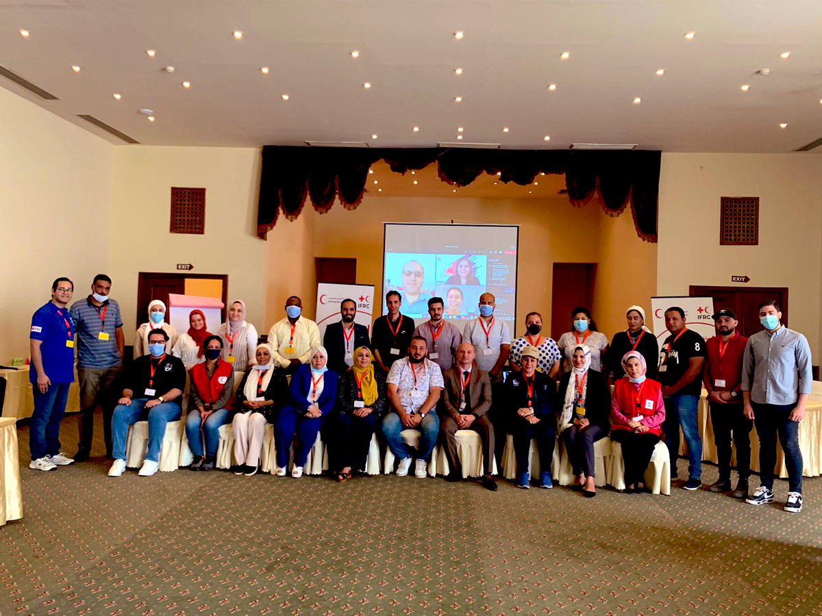 Delighted to participate in the Leadership in MHPSS training led by <a href="/IFRC_MENA/">IFRC Middle East and North Africa</a> &amp; hosted by <a href="/EG_Red_Crescent/">الهلال الأحمر المصري</a> with participants leaders &amp; #volunteers from <a href="/PalestineRCS/">PRCS</a> <a href="/LibyaRC/">جمعية الهلال الأحمر الليبي</a> <a href="/_JNRCS/">Jordan Red Crescent</a> &amp; <a href="/EG_Red_Crescent/">الهلال الأحمر المصري</a> along with Ministry of Social Solidarity in #Egypt.
#TogetherWeCan