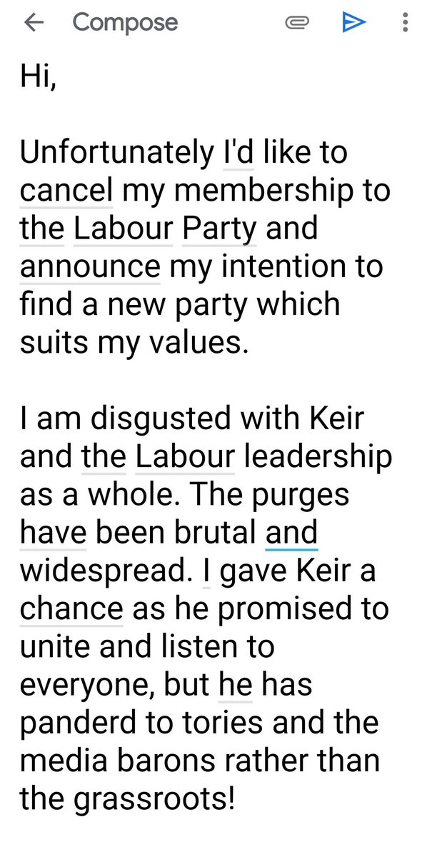 mattBOOBIES's tweet image. My cancellation to the Labour Party. Feel free to follow suit in protest of the purges and the ideals shifting from socialist to capitalists centrist. I feel positive about the future so we shall see what the future holds! #SocialistSunday #NationAgainstPrivatization #