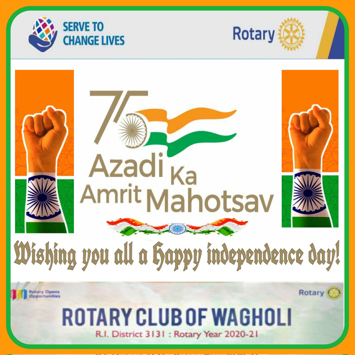 #HappyIndependenceDay2021 #wagholi <a href="/WagholiHSA/">Wagholi Hsg Soc Assoc (WHSA)</a> #pune
