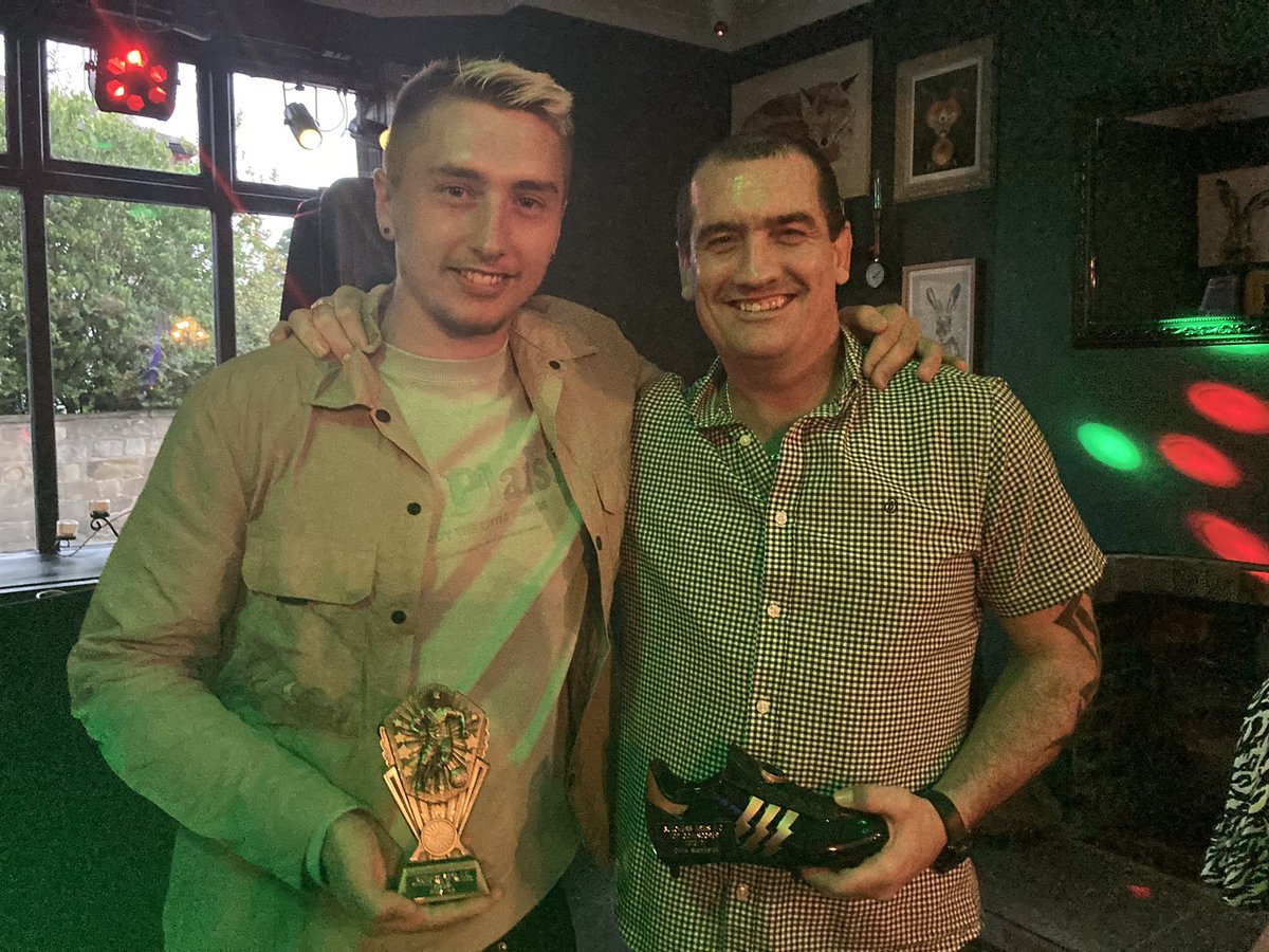 Love these nobheads 😍 will miss <a href="/RickySTate/">Ricky</a> on Sunday mornings😢 #UTB <a href="/BAFC2016/">Butchers Arms FC</a> #presentationnight #messy 🤮