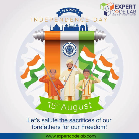 ExpertCodeLab's tweet photo. Let's salute the sacrifices of our forefathers for our freedom. Happy Independence Day.
#75independenceday #expertcodelab #happymoments #IndependenceDay2021 https://t.co/tCniHXExRe