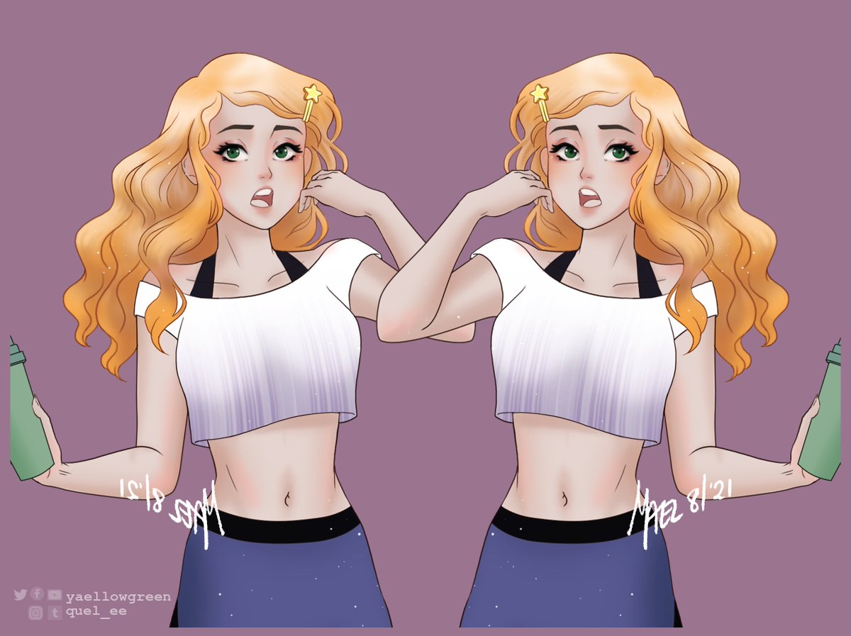 Yaellowgreen's tweet photo. My pretty little walking ball of sunshine OC 🌻

#digitalart #drawing #twitterart #artontwitter #goldenhair #fitness #leggings #sportygirl #runningshoes #prettygirl #animegirls #anatomy https://t.co/1NjTSXu6wK
