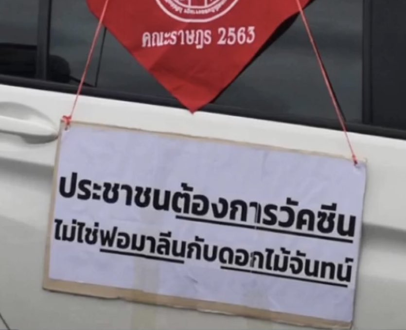 ประชาชนต้องการวัคซีน ไม่ใช่ฟอมาลีนกับดอกไม้จันทน์

#ม็อบ15สิงหา