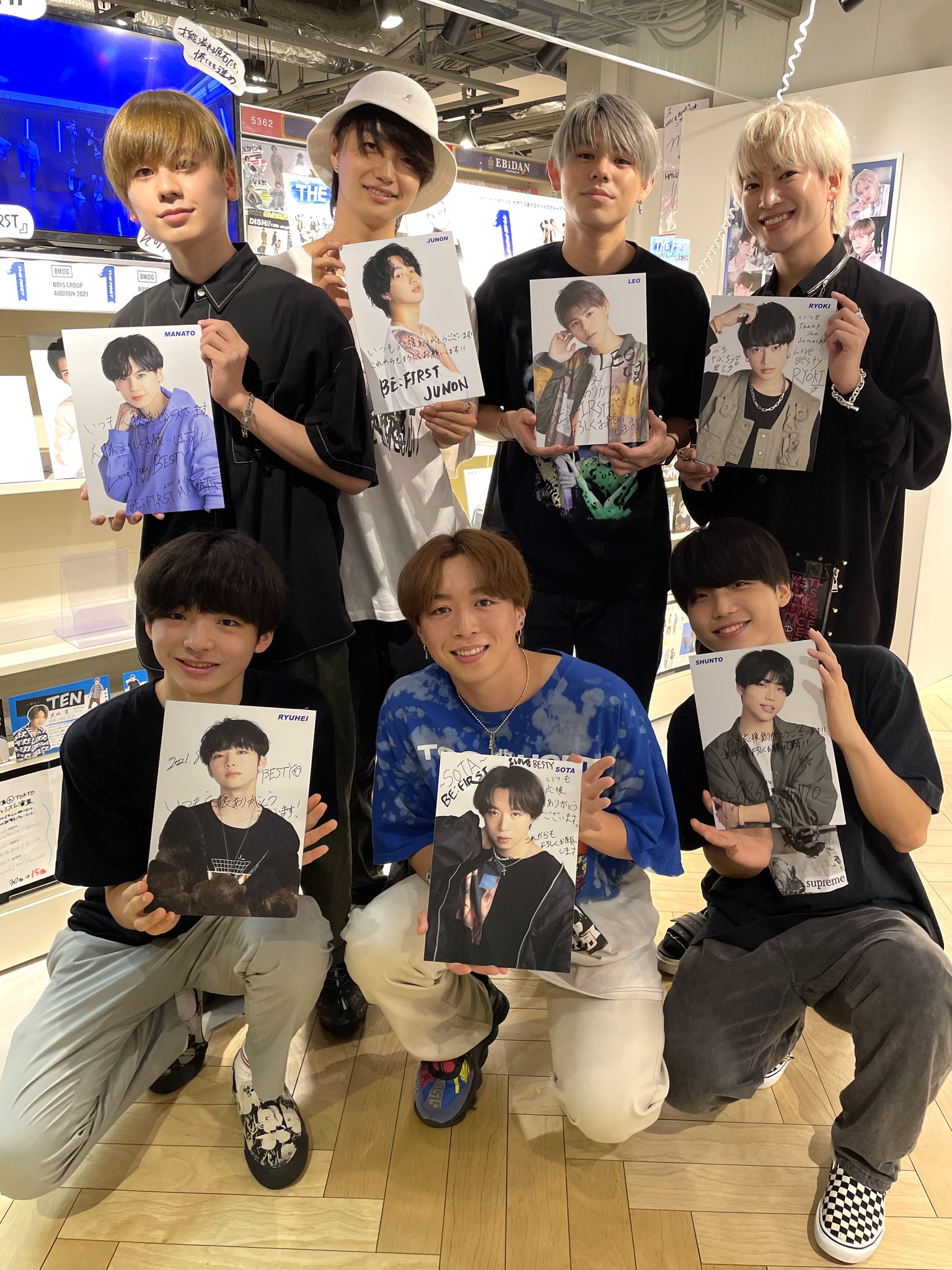 BE:FIRST on Twitter: "本日はBE:FIRSTの店舗展開をしてくださっている @HmvBooksShibuya さんを訪店 ...