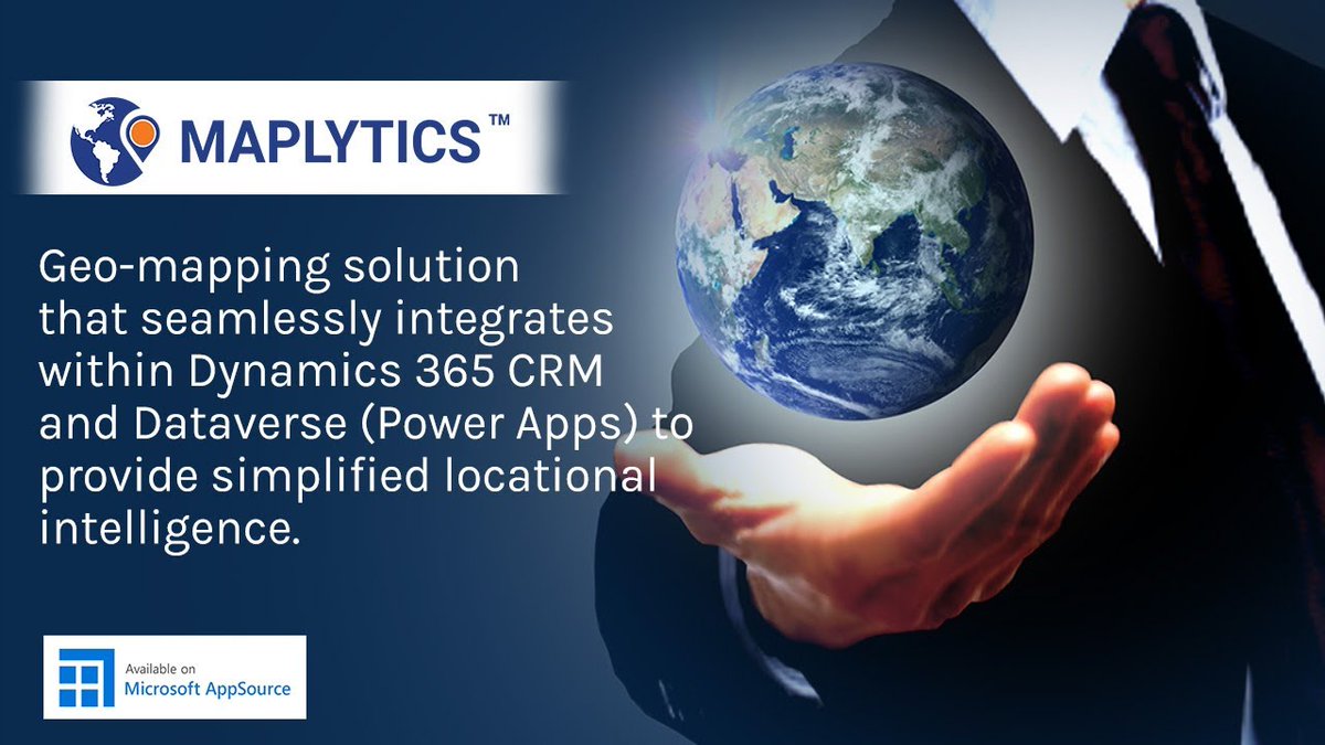 Maplytics's tweet image. Advanced #TerritoryManagement, #AutoScheduling and #PCFControls ready to transform your field and market presence!
buff.ly/3p3WZ15
#msdyn365 #msdyncrm #mapsintegration #geocoding #geomapping #mappingsolution #D365