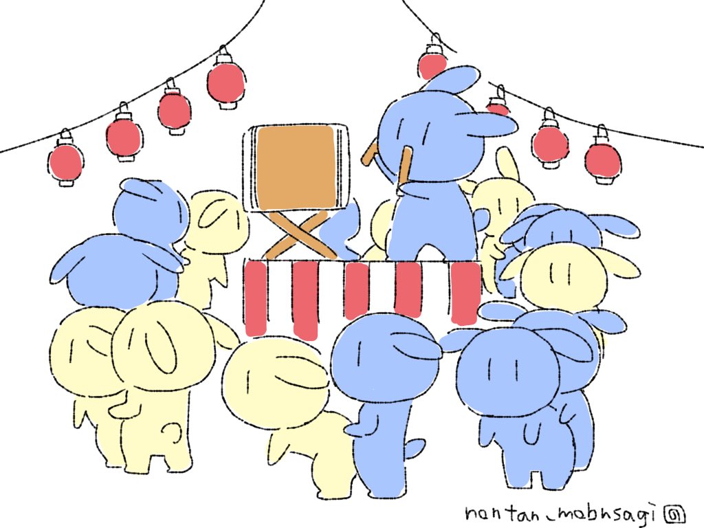 モブうさぎの盆踊り #モブうさぎ 