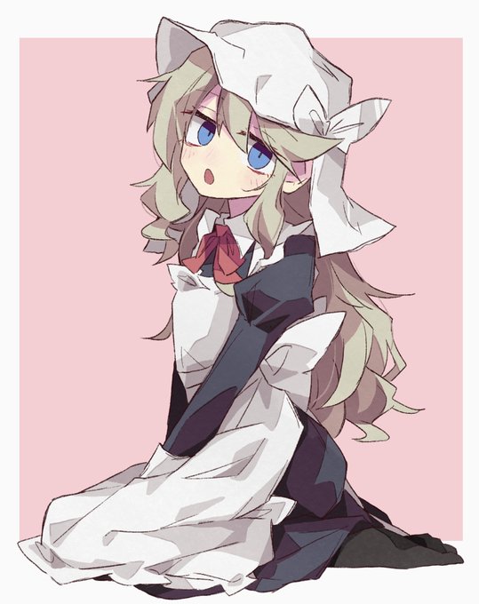 メイド服描くの苦手だから、隣でモデルになってくれる人が欲しい(願望) 