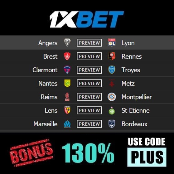 PredictionsBets's tweet photo. Ligue 1 ⚽️

Angers 🆚 Lyon
Brest 🆚 Rennes
Clermont 🆚 Troyes
Nantes 🆚 Metz
Reims 🆚 Montpellier
Lens 🆚 St Etienne
Marseille 🆚 Bordeaux

LIVE STREAM + BETING 👇
1XBET  👉 https://t.co/tNpaN2D2bc
BONUS 💥 +130% CODE - PLUS 

#ligue1 #MessiPSG #bettingtips https://t.co/rITLnhICGk