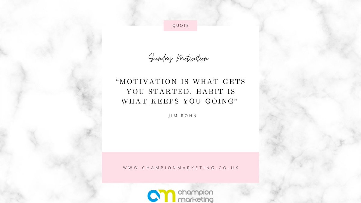 “Motivation is what gets you started, habit is what keeps you going” Jim Rohn #motivational #sellingcontent