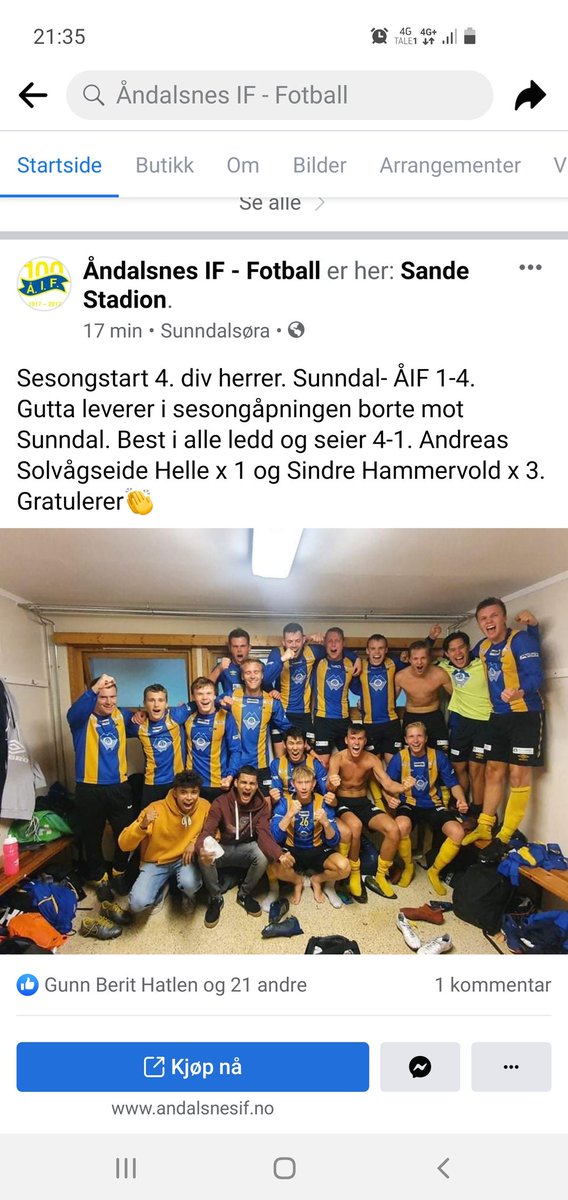 Åndalsnes - Fotball (@aif_fotball) on Twitter photo 