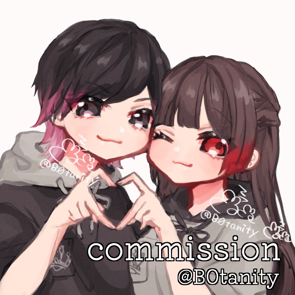 等身イラスト 無償企画 夢絵 似顔絵 ペアアイコンもokです お もずめ ご依頼受付中のイラスト