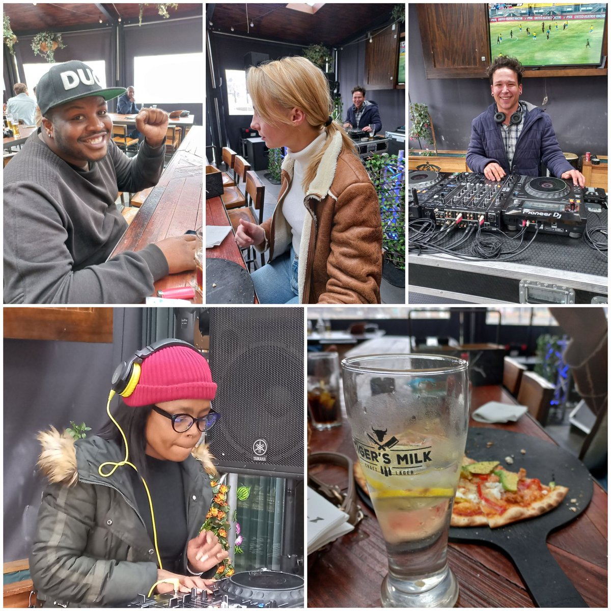 joysteffens57's tweet photo. Chilled Sunday and quickly popped in to say hi to @DJ_Buhle and watch her play her set @TigersMilkZA #cedarsquare #platinumsundays https://t.co/N6uFg88A8H