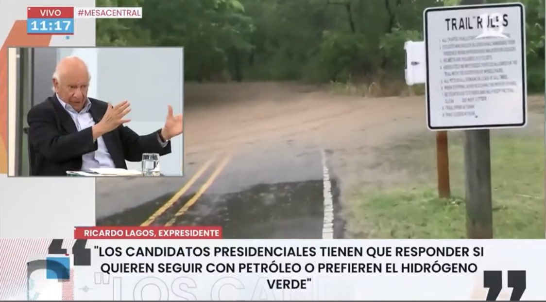 Totalmente de acuerdo con Ricardo Lagos: Chile tiene una posición privilegiada para liderar el desarrollo del Hidrógeno Verde. Nuestro compromiso total para atraer y potenciar las inversiones necesarias para lograrlo. #MesaCentral