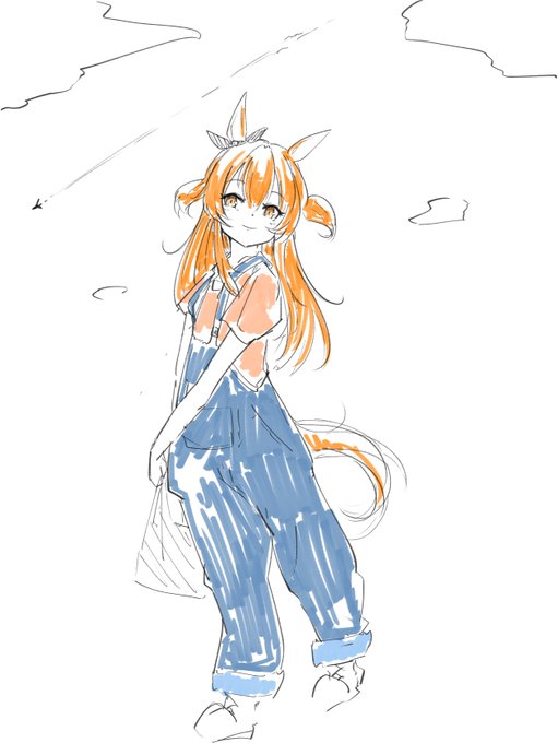 オーバーオールのtwitterイラスト検索結果