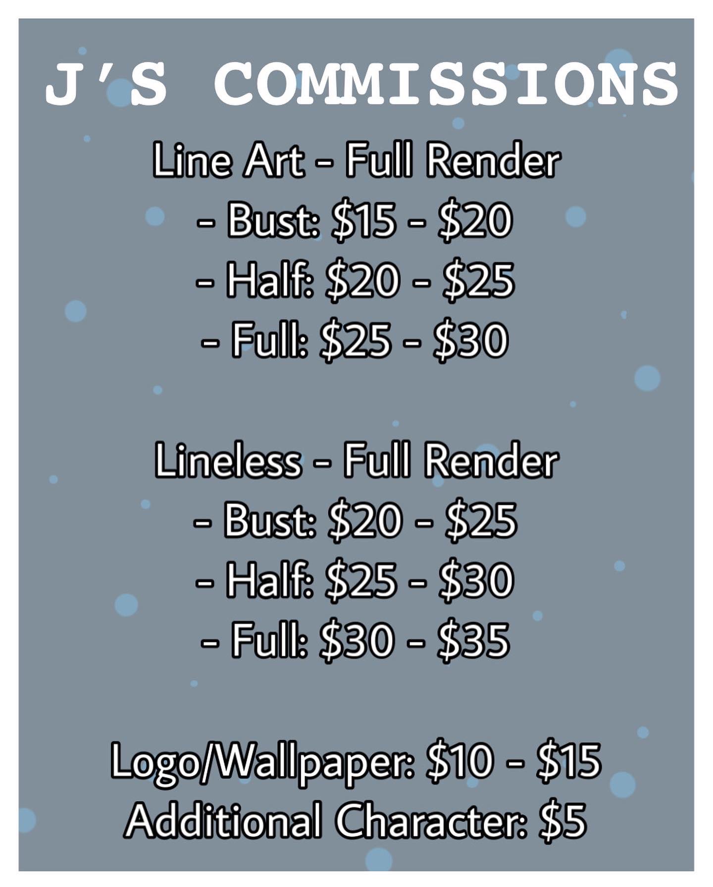 Commission Prices