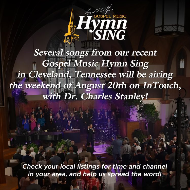 Hymn Sing (@gmhymnsing) on Twitter photo RETWEET and spread the word! Next weekend on <a href="/InTouchMin/">In Touch Ministries</a> ! For time and channel in your area, check intouch.org/station-finder RETWEET and spread the word! Next weekend on <a href="/InTouchMin/">In Touch Ministries</a> ! For time and channel in your area, check intouch.org/station-finder
